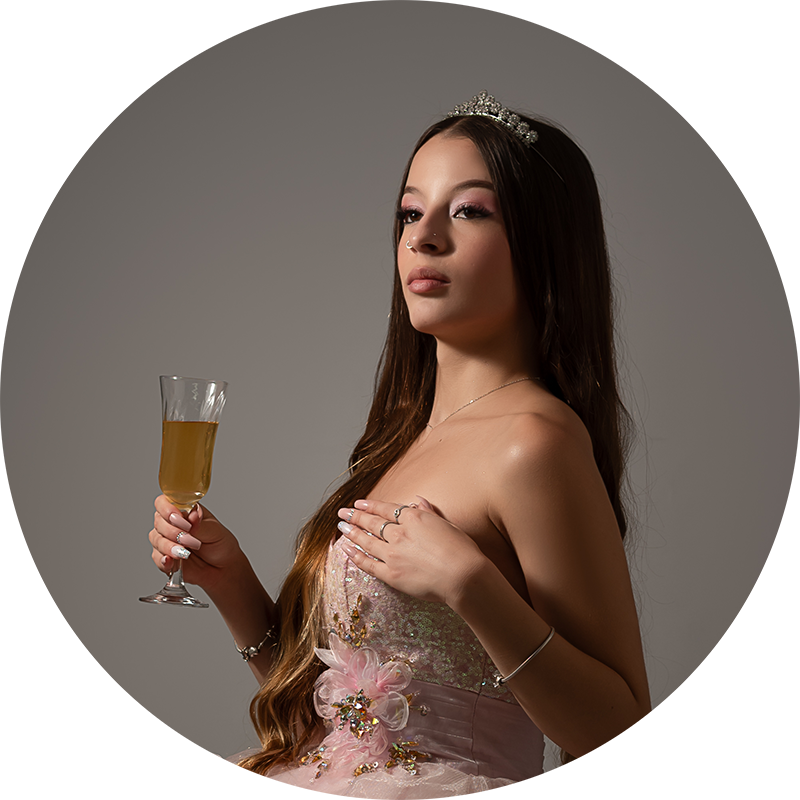 Champagne e taça